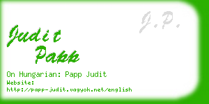 judit papp business card